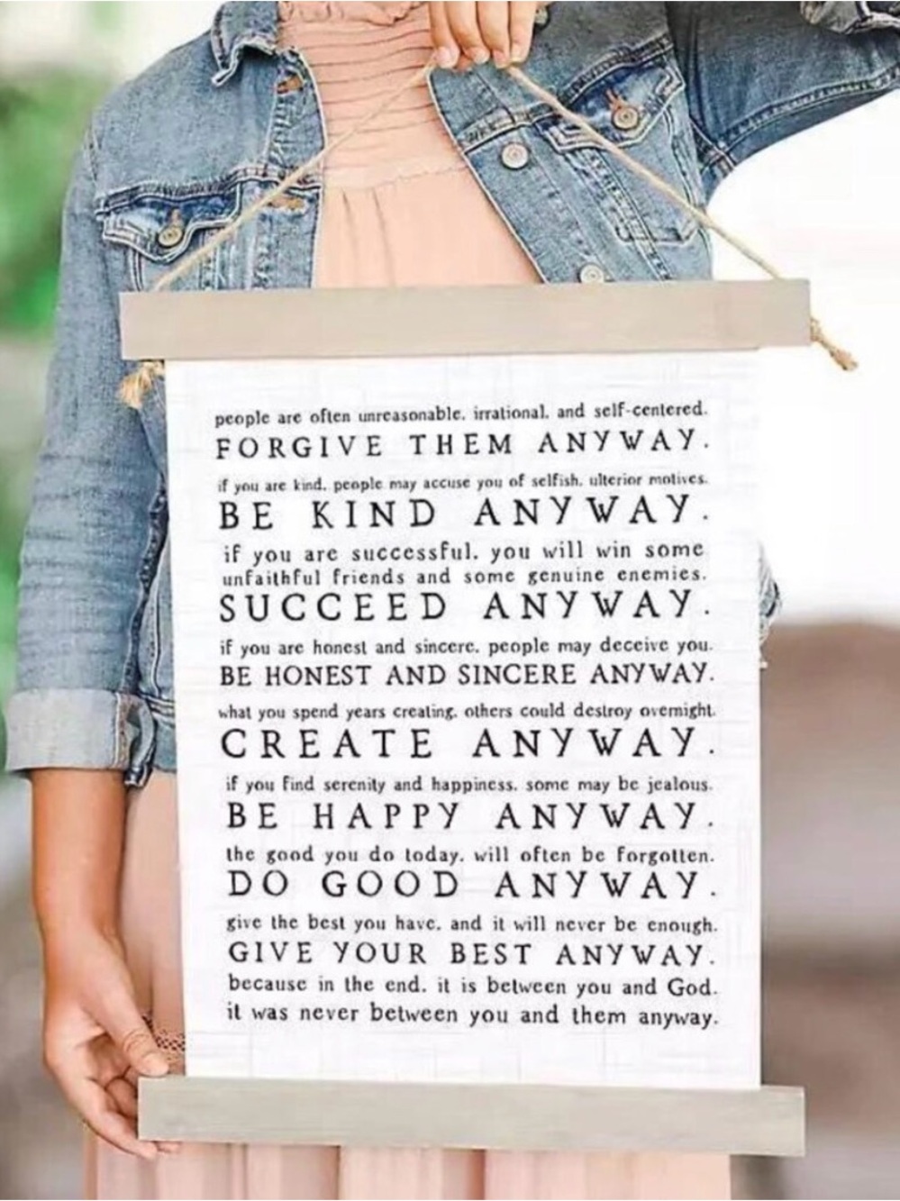 'Do Good Anyway' Wall Hanging